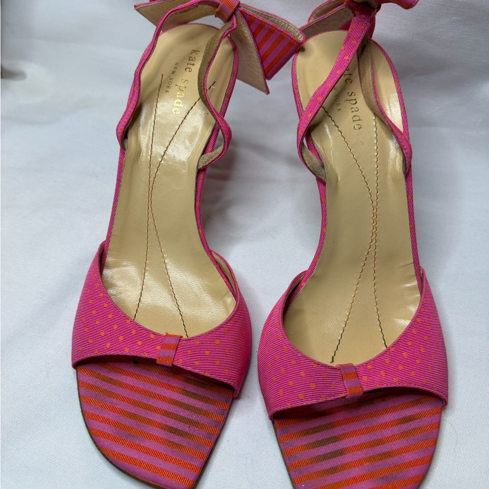 Kate Spade Vibrant Pink and Orange Heels